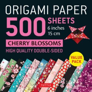 Origami Paper 500 sheets Cherry Blossoms 6 inch (15 cm)