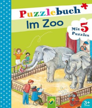 Puzzlebuch Im Zoo für Kinder ab 3 Jahren