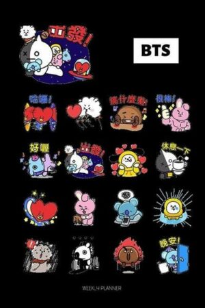 All BT21 BangTan Boys KPOP Weekly Planner For Girls And Boys: Week Per Page 3 Years Personal Schedule Organizer Diary for KPOP Lovers