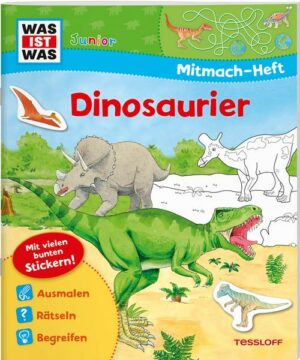 WAS IST WAS Junior Mitmach-Heft Dinosaurier