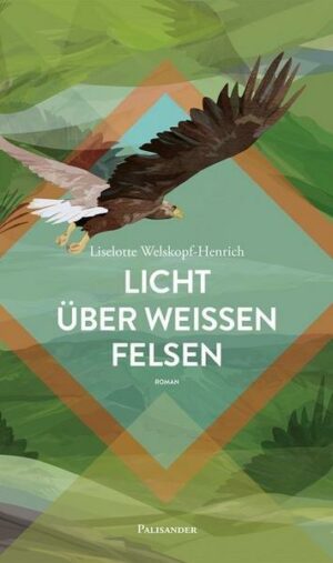 Licht über weißen Felsen