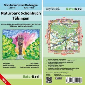 Naturpark Schönbuch - Tübingen 1 : 25 000