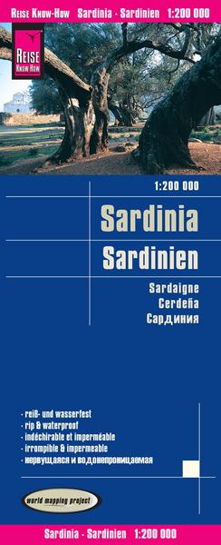 Reise Know-How Landkarte Sardinien / Sardinia (1:200.000)