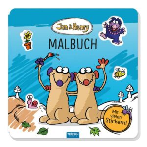 Trötsch Jan und Henry Malbuch mit Stickern