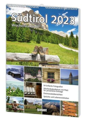 Wochenkalender Südtirol 2023