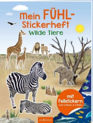 Mein Fühl-Stickerheft – Wilde Tiere