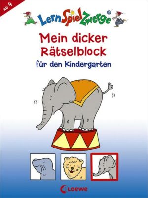 LernSpielZwerge - Mein dicker Rätselblock für den Kindergarten