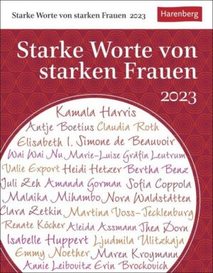 Starke Worte von starken Frauen Tagesabreißkalender 2023