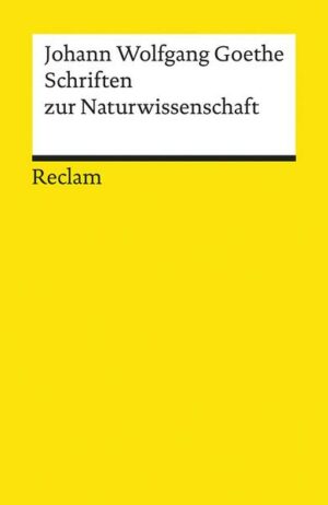 Schriften zur Naturwissenschaft (Auswahl)