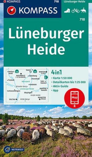 KOMPASS Wanderkarte Lüneburger Heide