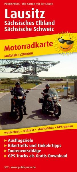 Motorradkarte Lausitz