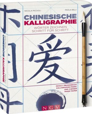 Chinesische Kalligraphie - Set mit Buch