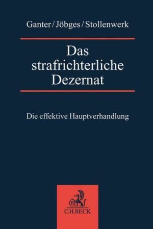 Das strafrichterliche Dezernat