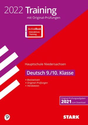 STARK Original-Prüfungen und Training Hauptschule 2022 - Deutsch 9./10. Klasse - Niedersachsen