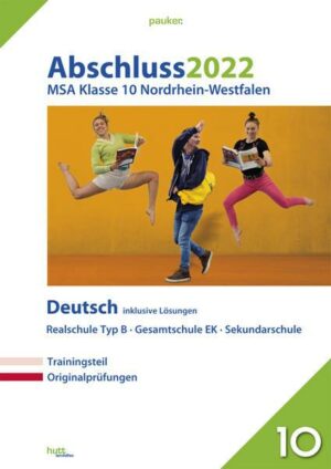 Abschluss 2022 - Mittlerer Schulabschluss Nordrhein-Westfalen Deutsch Realschule