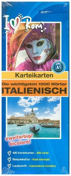 Karteikarten Die wichtigsten 1000 Wörter Italienisch (A1)