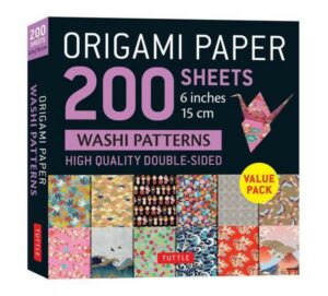 Origami Paper 200 Sheets Washi Patterns 6 (15 CM): Tuttle Origami Paper: High-Quality Double Sided Origami Sheets Printed with 12 Different Designs (I