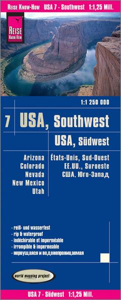Reise Know-How Landkarte USA 07