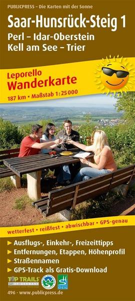 Wanderkarte Saar-Hunsrück-Steig 1