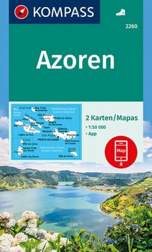 KOMPASS Wanderkarte 2260 Azoren