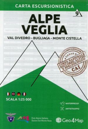 Wanderkarte Alpe Veglia 1:25 000