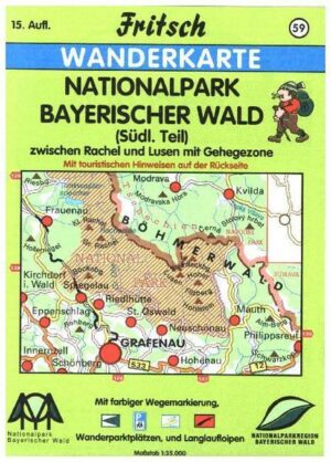 Nationalpark Bayerischer Wald 1 : 35 000. Fritsch Wanderkarte