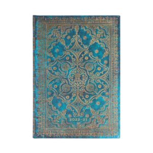 Paperblanks 18-Monatskalender 2023 Azurblau Midi Horizontal. 01. Juli 2022 bis 31. Dezember 2023