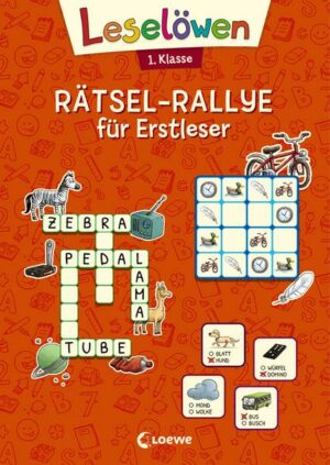 Leselöwen Rätsel-Rallye für Erstleser - 1. Klasse (Orange)