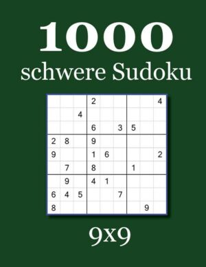 1000 schwere Sudoku 9x9