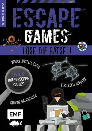 Escape Games Level 5 (lila) – Löse die Rätsel! – 9 Escape Games ab der 8. Klasse