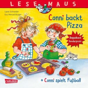 LESEMAUS 204: 'Conni backt Pizza' + 'Conni spielt Fußball' Conni Doppelband