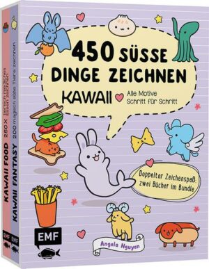 450 süße Dinge zeichnen: Kawaii – Alle Motive Schritt für Schritt