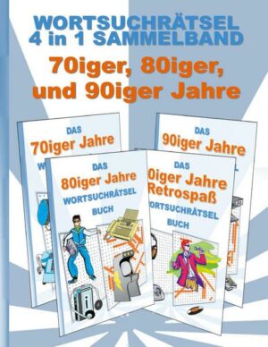 Wortsuchrätsel 4 in 1 Sammelband 70iger