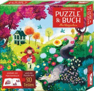 Puzzle und Buch: Rotkäppchen