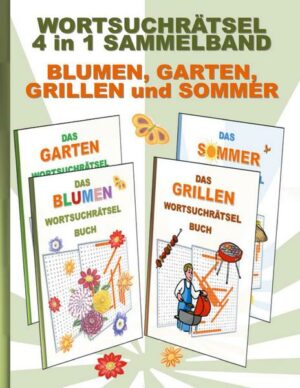 Wortsuchrätsel 4 in 1 Sammelband Blumen