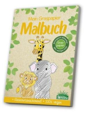 Malbuch Graspapier - Tiere