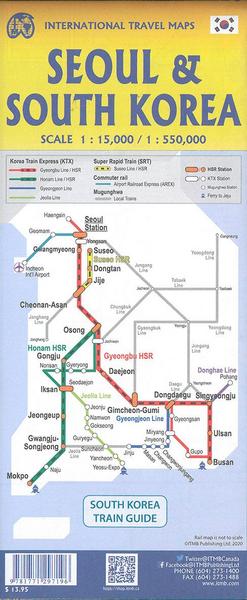 South Korea & Seoul 1:550 000