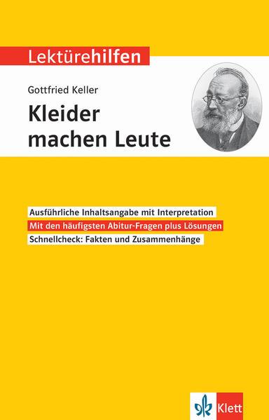 Klett Lektürehilfen Gottfried Keller