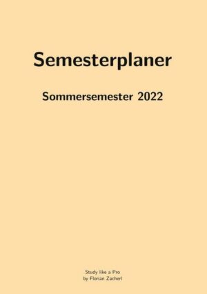 Pro-Semesterplaner (M