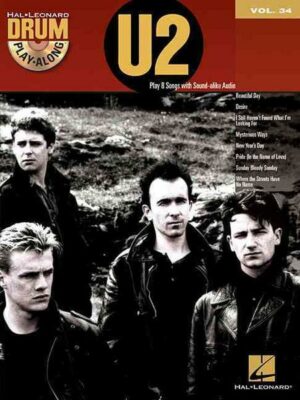 U2: Drum Play-Along Volume 34