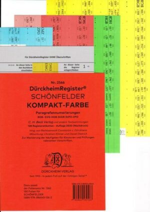 DürckheimRegister® HABERSACK KOMPAKT 2022 / Gesetze und §§