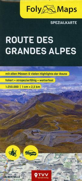 FolyMaps Route des Grandes Alpes 1:250 000 Spezialkarte