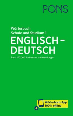 PONS Wörterbuch für Schule und Studium Englisch