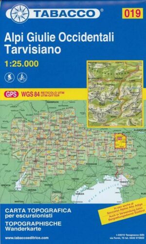 Tabacco Wandern Alpi Giulie 1:25000