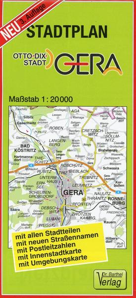 Stadtplan Gera 1 : 20 000