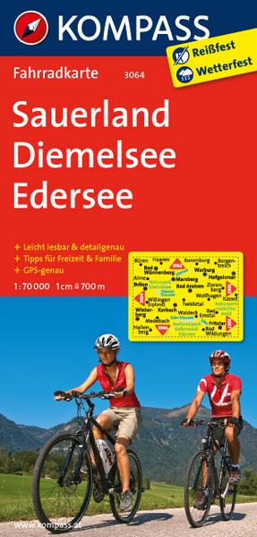 KOMPASS Fahrradkarte Sauerland - Diemelsee - Edersee