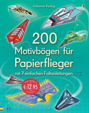 200 Motivbögen für Papierflieger