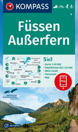 KOMPASS Wanderkarte 4 Füssen