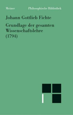 Grundlage der gesamten Wissenschaftslehre