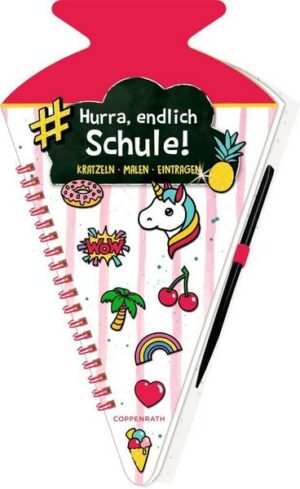Schultüten-Kratzelbuch - Funny Patches - Hurra